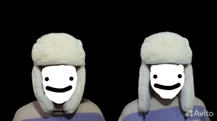 Шапка ушанка женская плюш