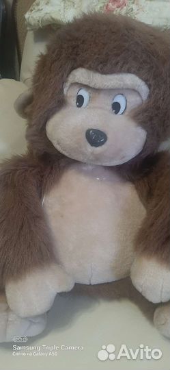 Большая мягкая игрушка-обезьяна из 90-хгодов