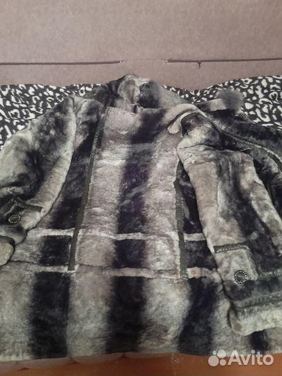 Шуба мутоновая с капюшоном