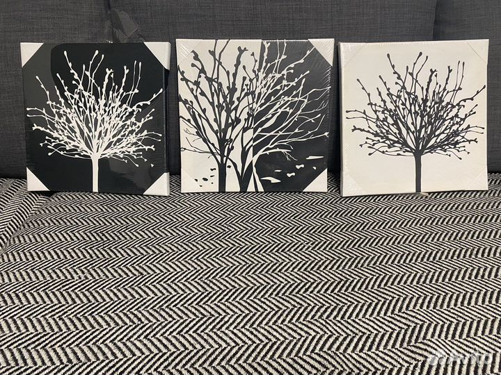 Новая трилогия черно-белых картин Дерево