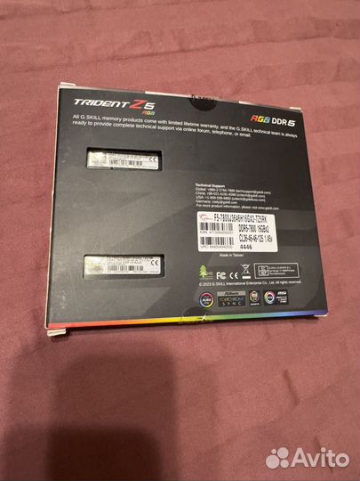 Оперативная память ddr5 32gb g skill 7800