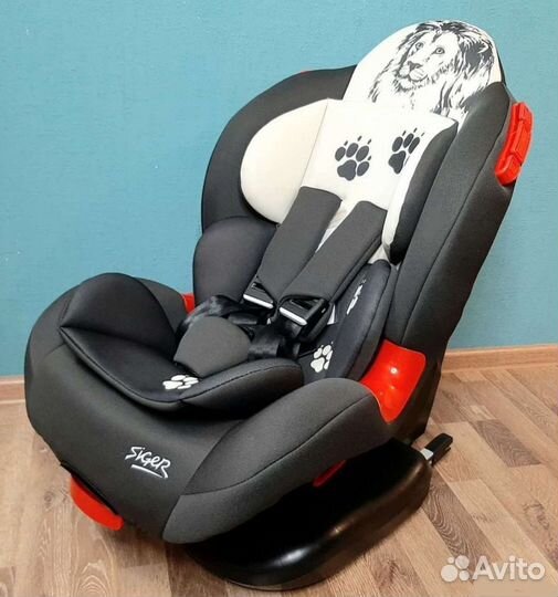 До 25кг новое с наклоном с isofix Лев