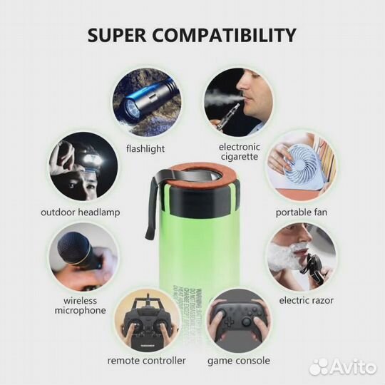 Аккумулятор 18650 для пайки 2000mah-3.7V новый