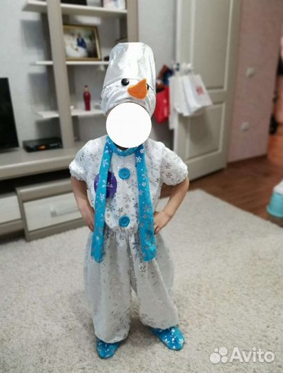 Карнавальный костюм снеговик детский