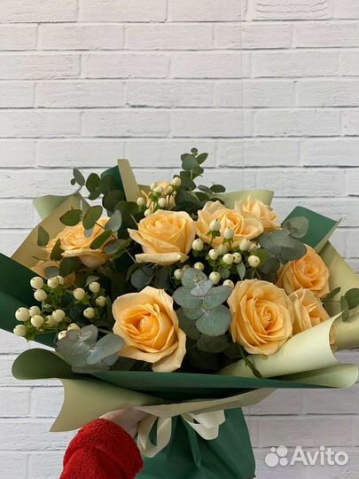 Цветы розы букет