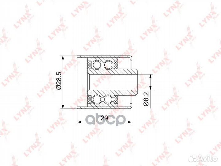 Ролик обводной ремня грм PB3105 lynxauto