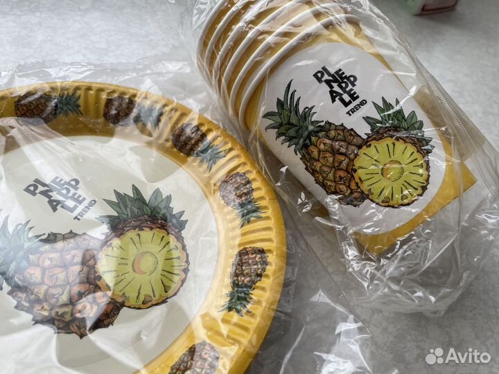 Одноразовая посуда на праздник. Набор на 6 чел