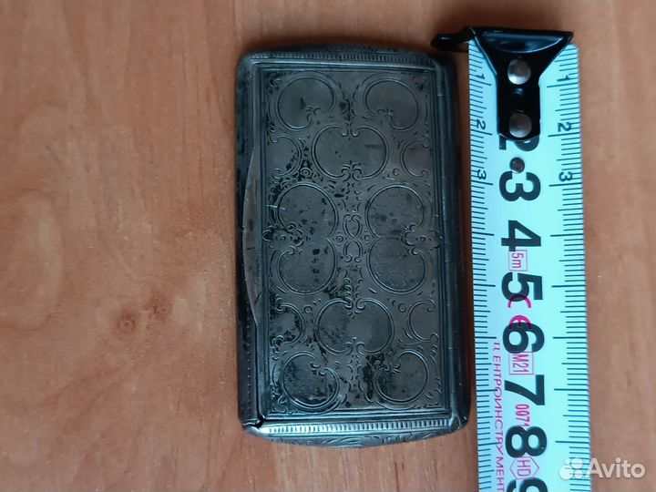 Табакерка серебро