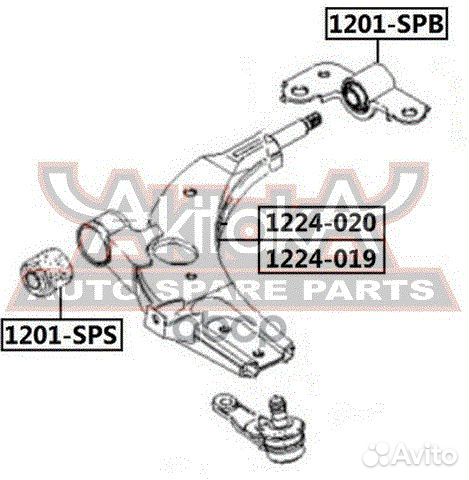 Сайлентблок рычага подвески mentor FB 1996-1999