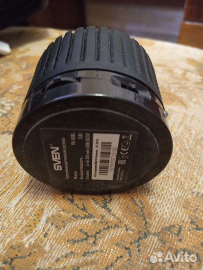 Портативный динамик sven ps 40 bl