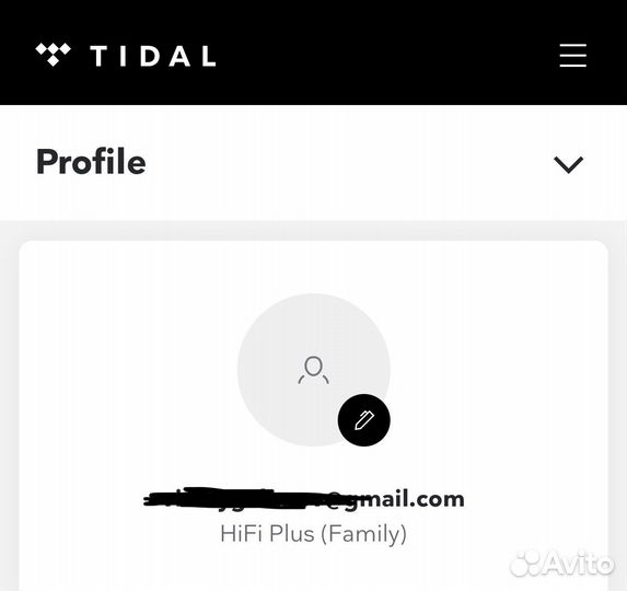 Подписка Tidal hi fi plus