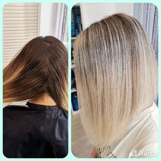 Осветление обесцвечивание тотал блонд back to back