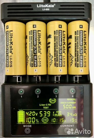Аккумуляторые батареи litokala 18650 Новые