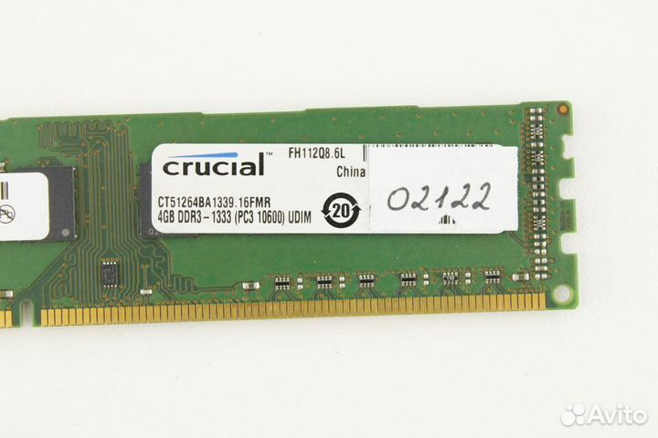 Оперативная память DDR3 4 GB 1333 MHz Crucial