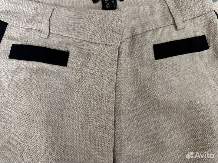 Брюки Mango 34 (40-42 размер), лен-хлопок