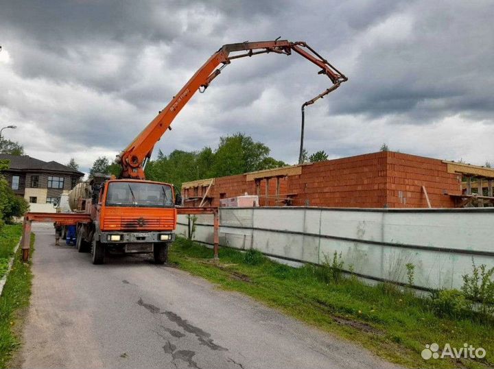 Бетон, доставка миксером