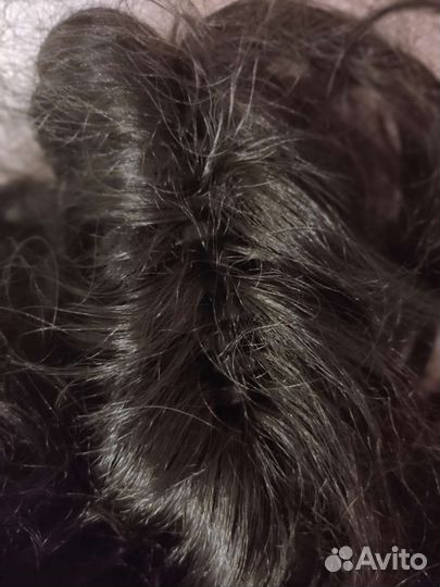 Шиньон на заколке крабе