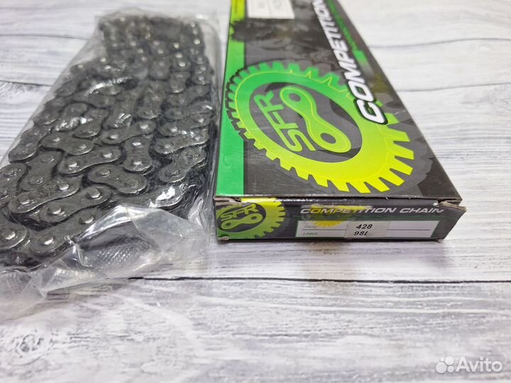 Цепь SFR 428 98 на мопед Альфа