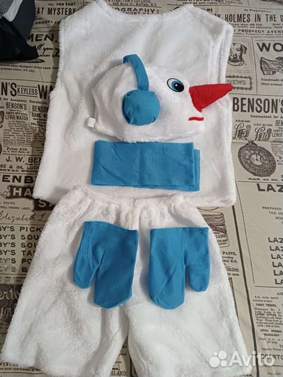 Новый костюм снеговика р 6-8 лет