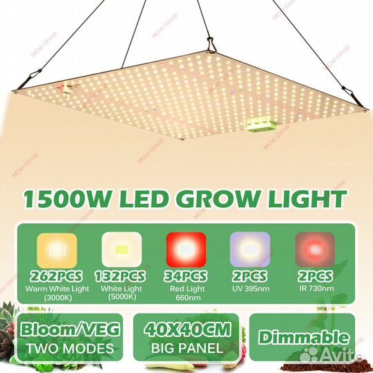 Фитолампа Quantum board 150Вт Samsung Lm281b+ Pro