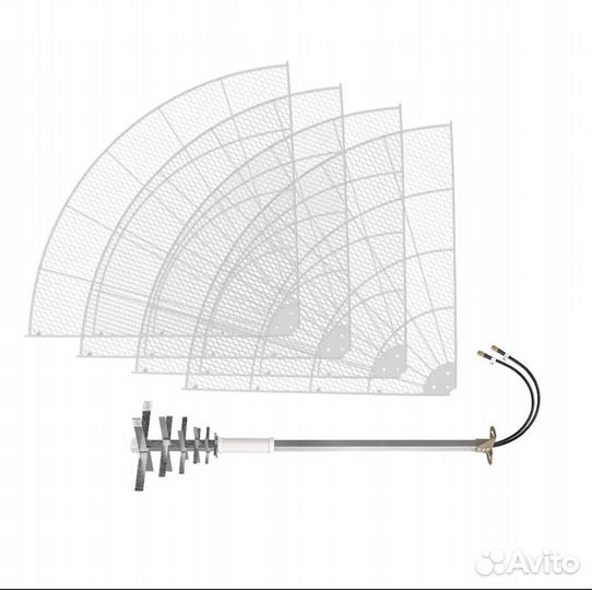 Антенна параболическая mimo с усилением 27 дБ