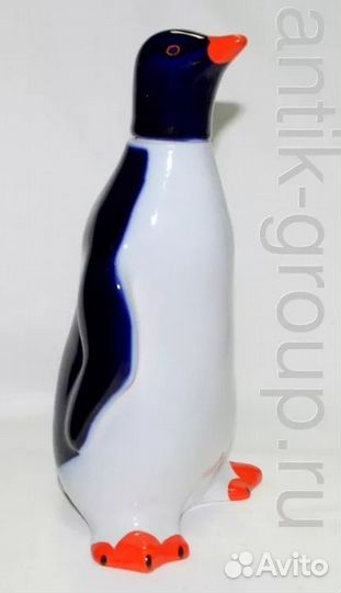 Графин «Пингвин». Фарфор, роспись. 1960-е г. СССР