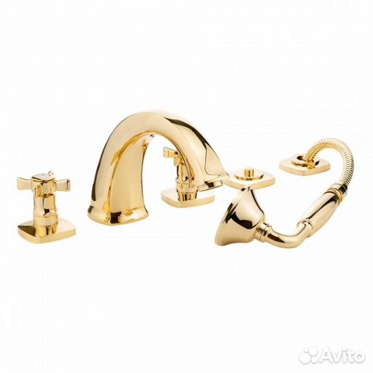 Смеситель на борт ванны Migliore Korona 28503 золото