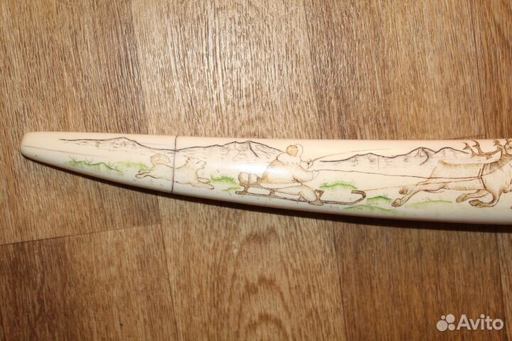 Клык (бивень) моржа (имитация). СССР. 65 см. 1.8кг