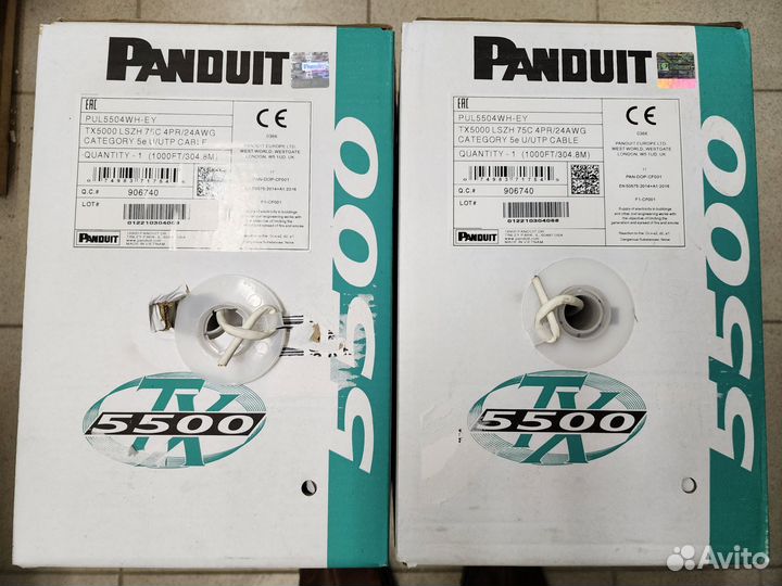 Витая пара Panduit кат.5е-6