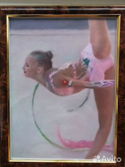 Картина. Пастель. Гимнастка