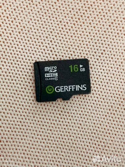 Gerffins Micro SD HC 16 GB. Карта памяти. Оригинал