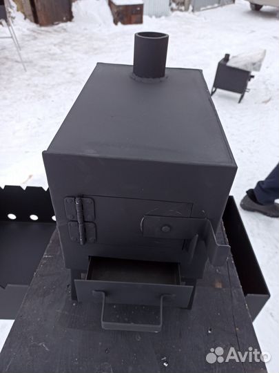 Печь на дровах в палатку