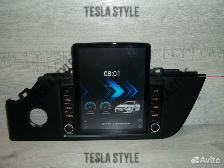 Магнитола Kia Rio 4 Tesla Android GPS WiFi