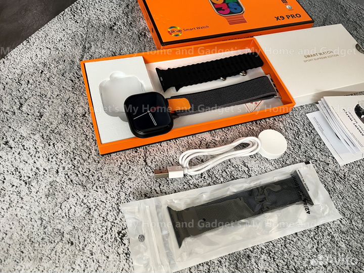Smart Apple Watch x9 pro + 3 ремешка Читайте