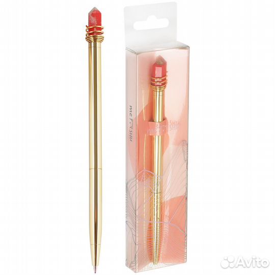 Ручка шариковая Meshu Bright Crystal 1 мм синяя