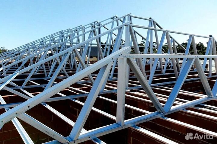 Фермы металлическе конструкции для навесов