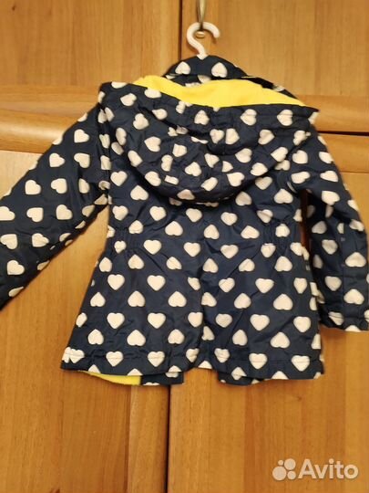 Куртка для девочки 86-92 с капюшоном