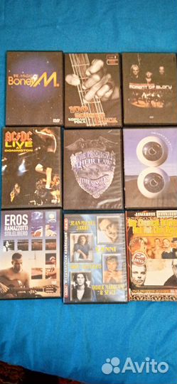 DVD музыка зарубежная 14 шт