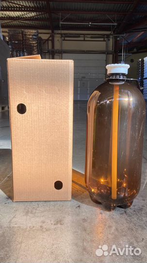 Пэт кега 10 лит. (с ручкой и коробом). Новая