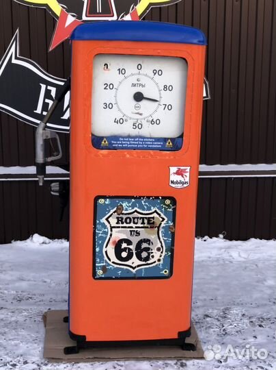 Колонка АЗС винтажная.интерьер,стиль