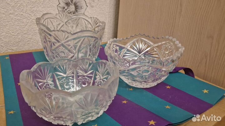 Посуда из хрусталя СССР