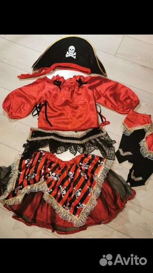 Карнавальный костюм «Пиратка»для девочки 5-8 лет