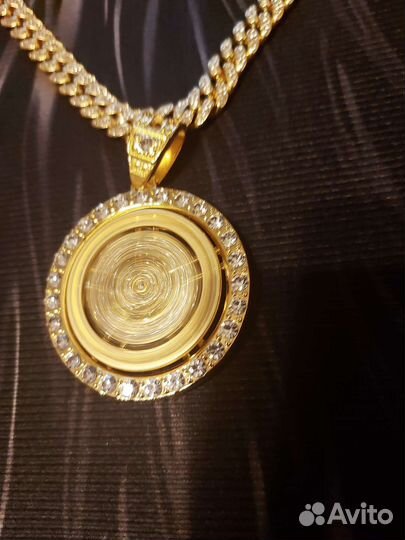 Кубинская цепь с подвеской доллара