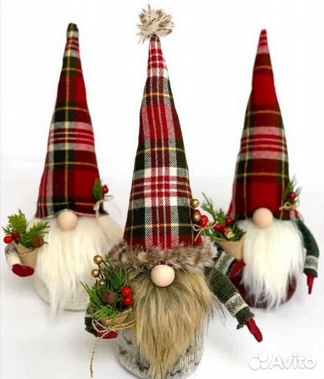 Гномы под ёлку, хенд мей, ручная работа, коллекция