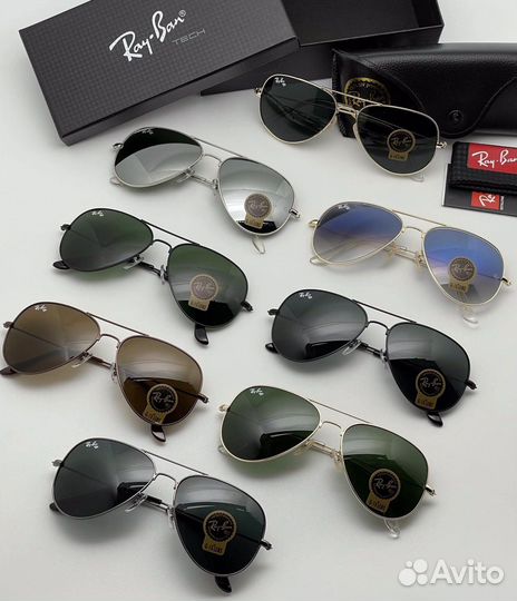 Очки Ray Ban aviator Стекло