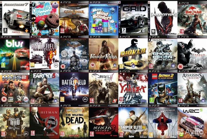 Много игр для PlayStation 3