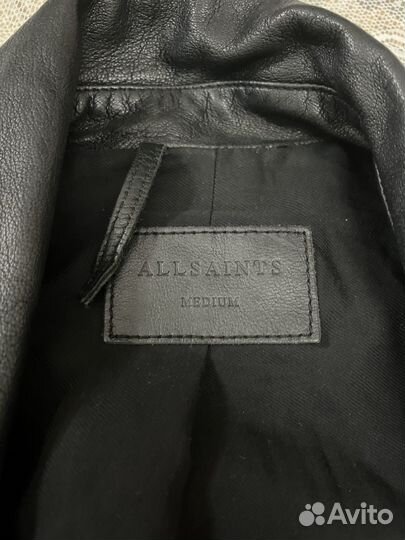 Кожаная куртка Allsaints 46 48 medium косуха