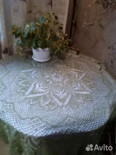 Скатерть на круглый стол синтетика