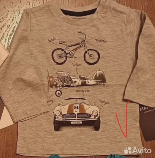 Mayoral, рост 68, лонгсливы,новые