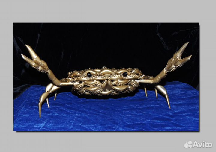 Фигурка краб. Пивные пробки (крышки) кронен